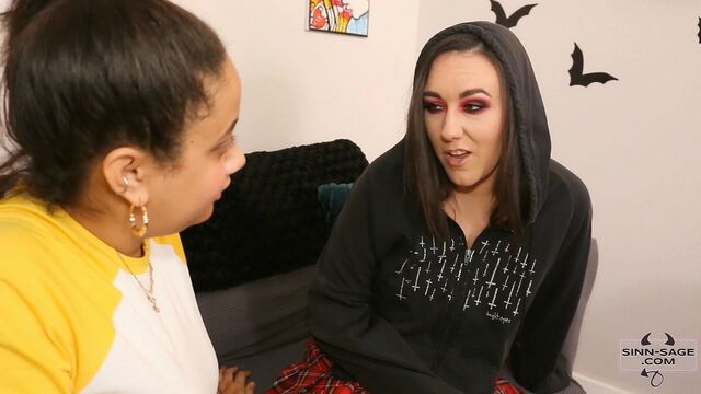 Tattooed busty brunette Sinn Sage is getting tons of pleasure