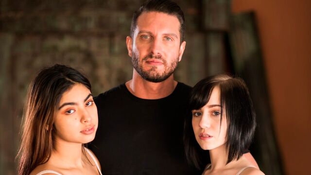 Hazel Heart and Remi Jones decide to worship his dick