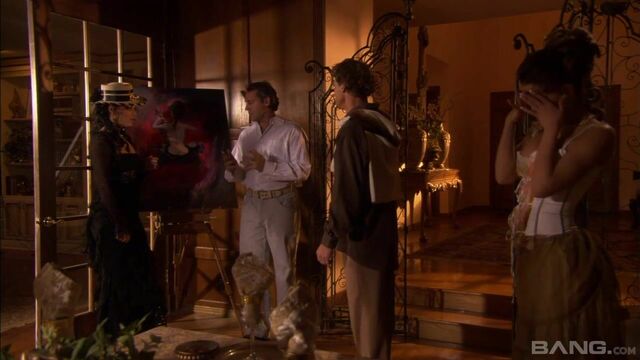 White lingerie stunner Vanessa Lane riding his dick