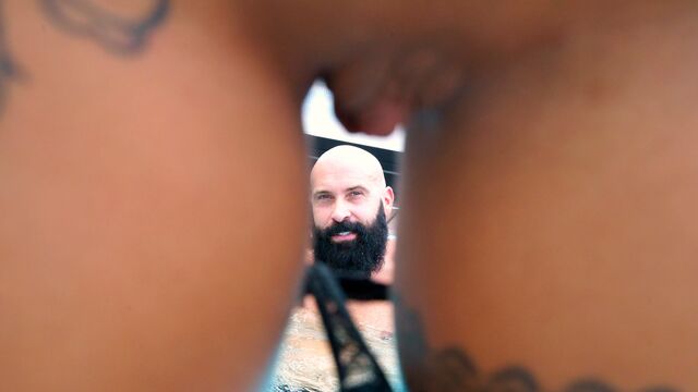 Good-looking babe Susy Gala gives a gorgeous handjob in the pool