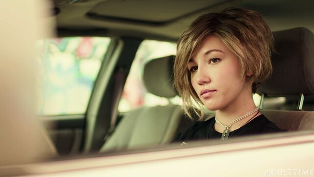 Good-looking young babe Maya Woulfe gets penetrated from behind