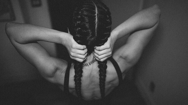 Aesthetic brunette Abbie Maley screwed in her lovely poses