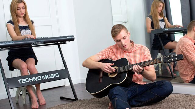 Aesthetic young model Sonia Sweet impaled in the doggy style