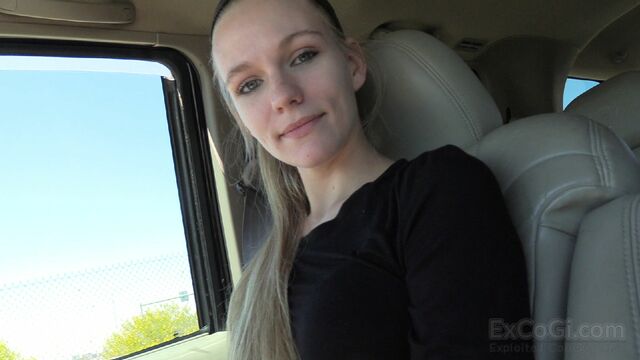 Ashley is getting screwed on the casting by a long penis