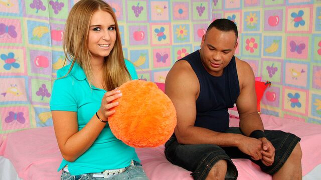 Pretty playful chick with round bottom Chrissy Cane fucked by large cock