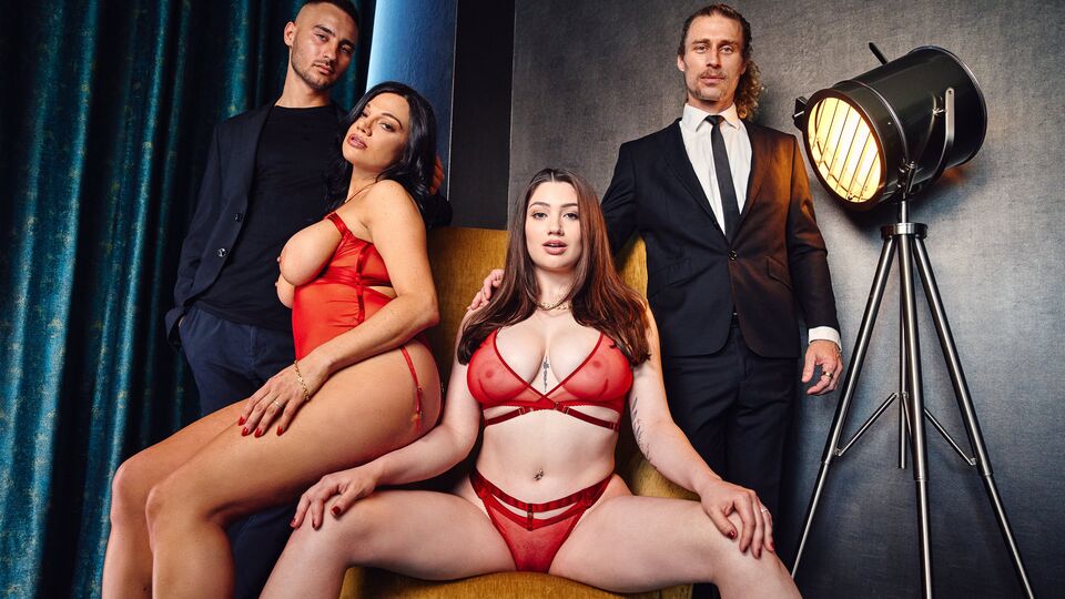 Two men fuck with nice dolls Mona Azar and Alyx Star - OK.PORN