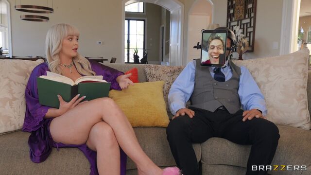 An awesome busty blonde Kay Carter screwed by big dick