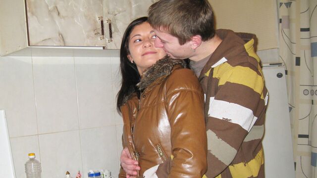 Astonishing brunette Chinita looks good in the doggy style on the table