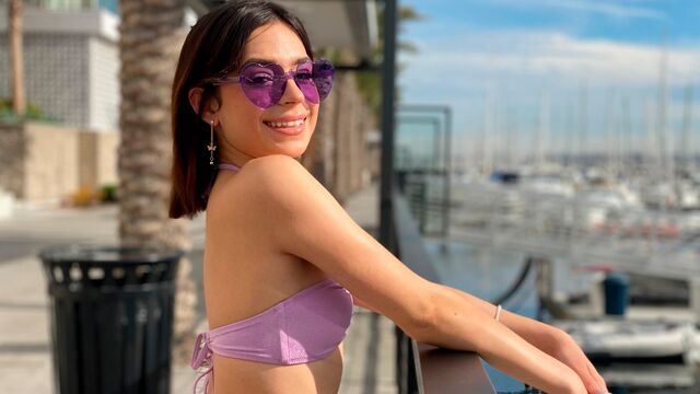 Ass-licking young brunette Aria Valencia is enjoying oral sex